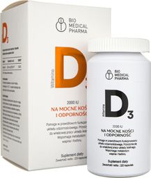 Bio Medical Bio Medical Pharma Witamina D3 2000 IU - 120 kapsułek