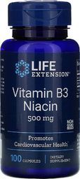  Life Extension Life Extension Witamina B3 Niacyna 500 mg - 100 kapsułek