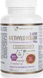  Progress Labs Progress Labs Kwas foliowy Methylo Folian 400 g - 120 kapsułek