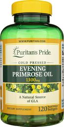 Puritans Pride Puritan's Pride Evening Primrose Oil (Olej z wiesiołka) 1300 mg - 120 kapsułek