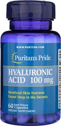 Puritans Pride Puritan's Pride Kwas Hialuronowy 100 mg - 60 kapsułek