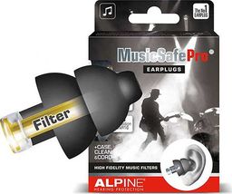 Alpine Zatyczki do uszu dla muzyków czarne MusicSafe PRO