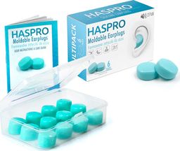  HASPRO Haspro MOLD 6P Formowane zatyczki do uszu wielokrotnego użytku - 6 par