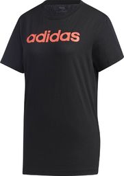  Adidas Koszulka damska adidas Essentials Linear Loose Tee czarna GL6333 : Rozmiar - XS