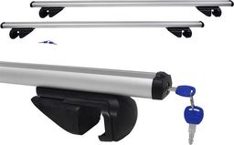 Hoalte Bagażnik dachowy na relingi, aluminiowy, dł.121 cm uniwersalny
