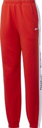  Reebok Spodnie damskie Reebok Te Linear Logo Fl P czerwone FT0905 : Rozmiar - M