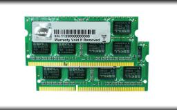 Pamięć do laptopa G.Skill SODIMM, DDR3, 8 GB, 1333 MHz, CL9 (F3-10666CL9D-8GBSQ)
