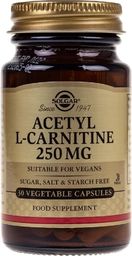 Solgar Solgar Acetyl L-Karnityny 250 mg - 30 kapsułek