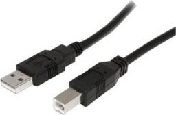Kabel USB StarTech USB-A - USB-B 0.5 m Czarny (USB2HAB50CM)