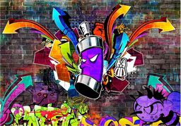  DecoNest Fototapeta - Graffiti: Kolorowy atak - 300X210