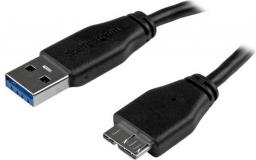 Kabel USB StarTech USB-A - micro-B 2 m Czarny (USB3AUB2MS)