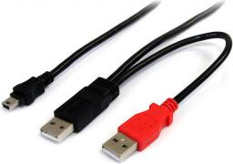 Kabel USB StarTech 2x USB-A - 1.8 m Czarny (USB2HABMY6)