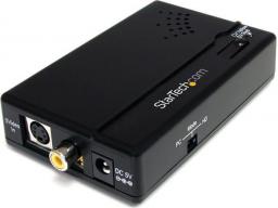 Adapter AV StarTech HDMI - S-Video - RCA (Chinch) czarny (VID2HDCON)