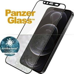  PanzerGlass Szkło hartowane do iPhone 12 / 12 Pro Case Friendly CamSlider Antibakteriell Black
