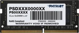 Pamięć do laptopa Patriot Signature, SODIMM, DDR4, 32 GB, 3200 MHz, CL22 (PSD432G32002S)