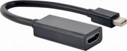 Adapter AV Gembird DisplayPort Mini - HDMI czarny (A-MDPM-HDMIF4K-01)