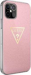  Guess Etui Guess Metallic Collection HardCase do iPhone 12 Mini różowe