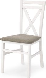  Selsey Krzesło Milares białe z beżowym tapicerowaniem