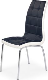  Selsey Krzesło tapicerowane Salta czarno-białe