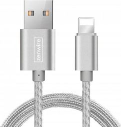 Kabel USB Zenwire USB-A - 1.5 m Srebrny (101066652)