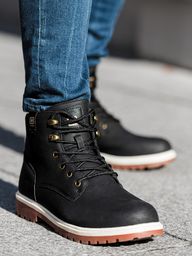 Ombre Buty męskie czarne r. 46 (T314)