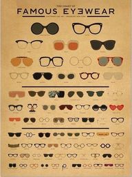 Pan i Pani Gadżet Plakat retro OKULARY