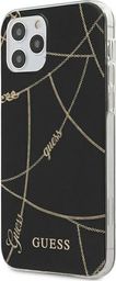  Guess Guess GUHCP12MPCUCHBK iPhone 12/12 Pro 6,1" czarny/black hardcase Gold Chain Collection