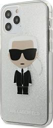 Karl Lagerfeld Karl Lagerfeld KLHCP12SPCUTRIKSL iPhone 12 mini 5,4" srebrny/silver hardcase Glitter Ikonik Karl