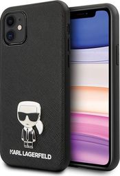 Karl Lagerfeld Karl Lagerfeld KLHCP12SIKMSBK iPhone 12 mini 5,4 czarny/black hardcase Saffiano Ikonik Metal uniwersalny