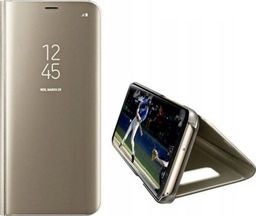 Etui Clear View Samsung M11 M115 złoty/gold