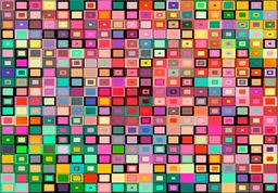  DecoNest Fototapeta - Kolorowe pudełka - 100X70