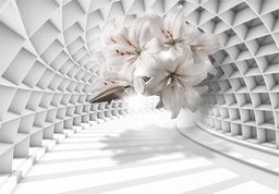  DecoNest Fototapeta - Kwiaty w tunelu - 300X210