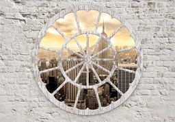  DecoNest Fototapeta - Nowy Jork: Widok przez okno - 100X70