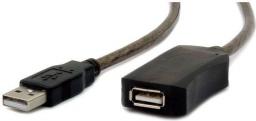 Kabel USB Gembird USB-A - 10 m Czarny (UAE-01-10M)