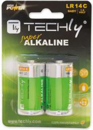 Techly Bateria High Energy C / R14 2 szt.