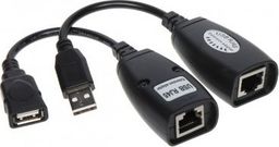 Adapter USB Genway USB-EX-50 USB - RJ45 Czarny  (USB-EX-50)