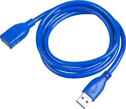 Kabel USB Akyga USB-A - USB-A 1 m Niebieski (AK-USB-28)