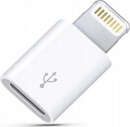 Adapter USB Co2 Lightning - microUSB Biały 