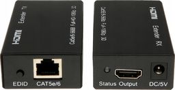 System przekazu sygnału AV Pawonik EXTENDER KONWERTER HDMI na LAN PO SKRĘTCE RJ45 60M