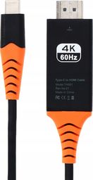 Kabel USB Pawonik USB-C - HDMI 2 m Czarny (6971824972368)
