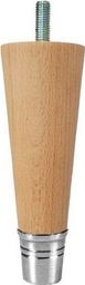  Arte Metal Noga drewniana z mosiężną chromowaną końcówką WY02164