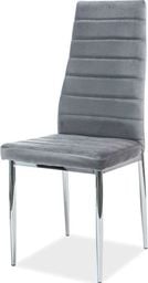  Selsey Krzesło tapicerowane Lastad velvet szare