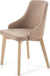  Selsey Krzesło tapicerowane Berlas beżowe - dąb sonoma