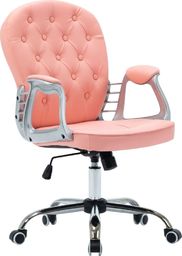 Krzesło biurowe vidaXL Różowe