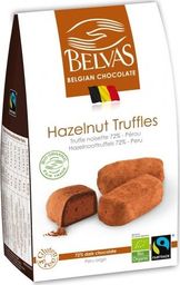  Belvas Belgijskie czekoladki truffle z orzechami laskowymi bezglutenowe FAIR TRADE BIO 100 g - BELVAS