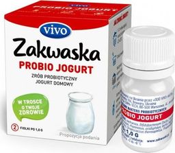  Vivo Jogurt domowy PROBIO jogurt żywe kultury bakterii probiotyk opakowanie 2 x 1g ZAKWASKI VIVO