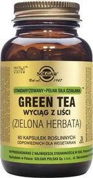  Solgar Zielona herbata wyciąg standaryzowany z liści Green tea 60 kapsułek Solgar