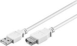 Kabel USB Goobay USB-A - USB-A 3 m Biały (50961)