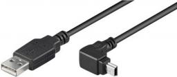 Kabel USB Goobay USB-A - miniUSB 1.8 m Czarny (93971)