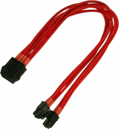  Nanoxia ATX/EPS 8-pin - ATX/EPS 8-pin, 0.3m, Czerwony (900300020)